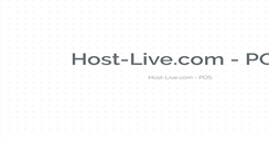 Desktop Screenshot of host-live.com
