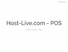 Tablet Screenshot of host-live.com